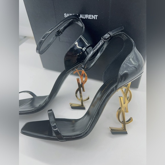 Saint Laurent Opyum Patent Leather Sandals - Picture 4 of 15